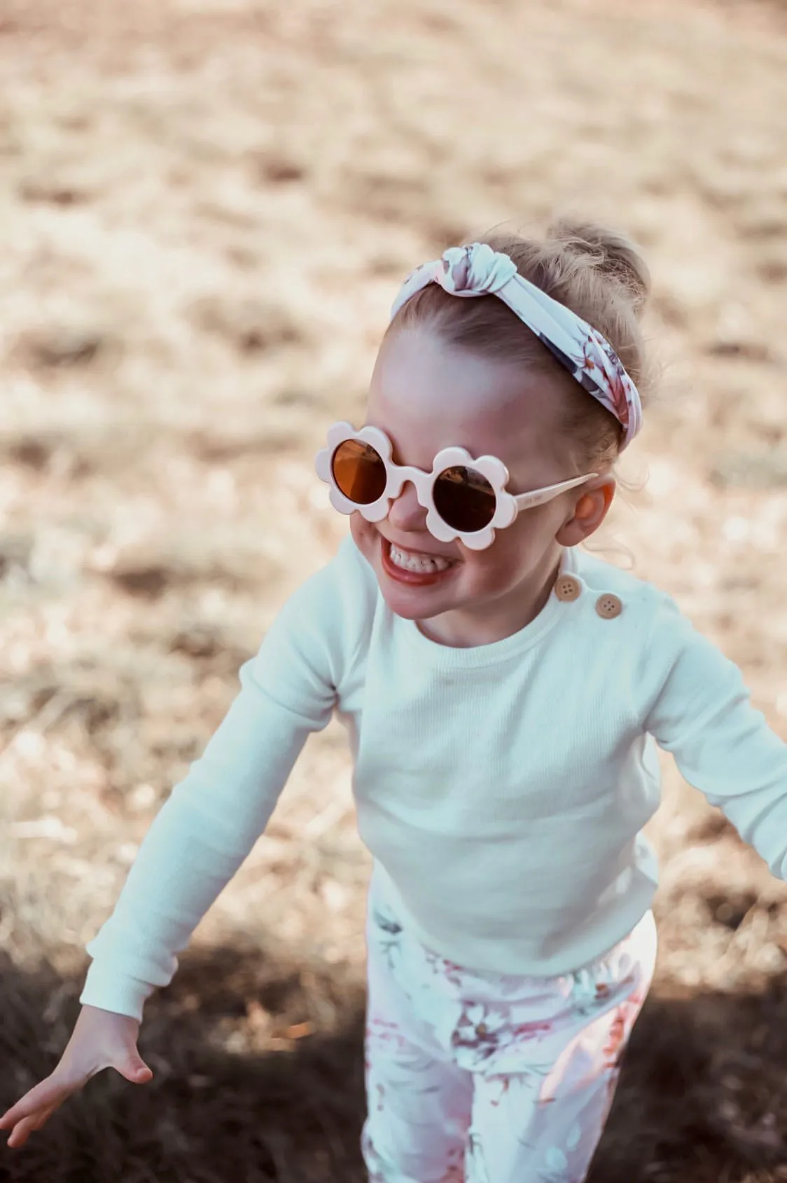 Vanilla Flower Toddler Sunglasses.