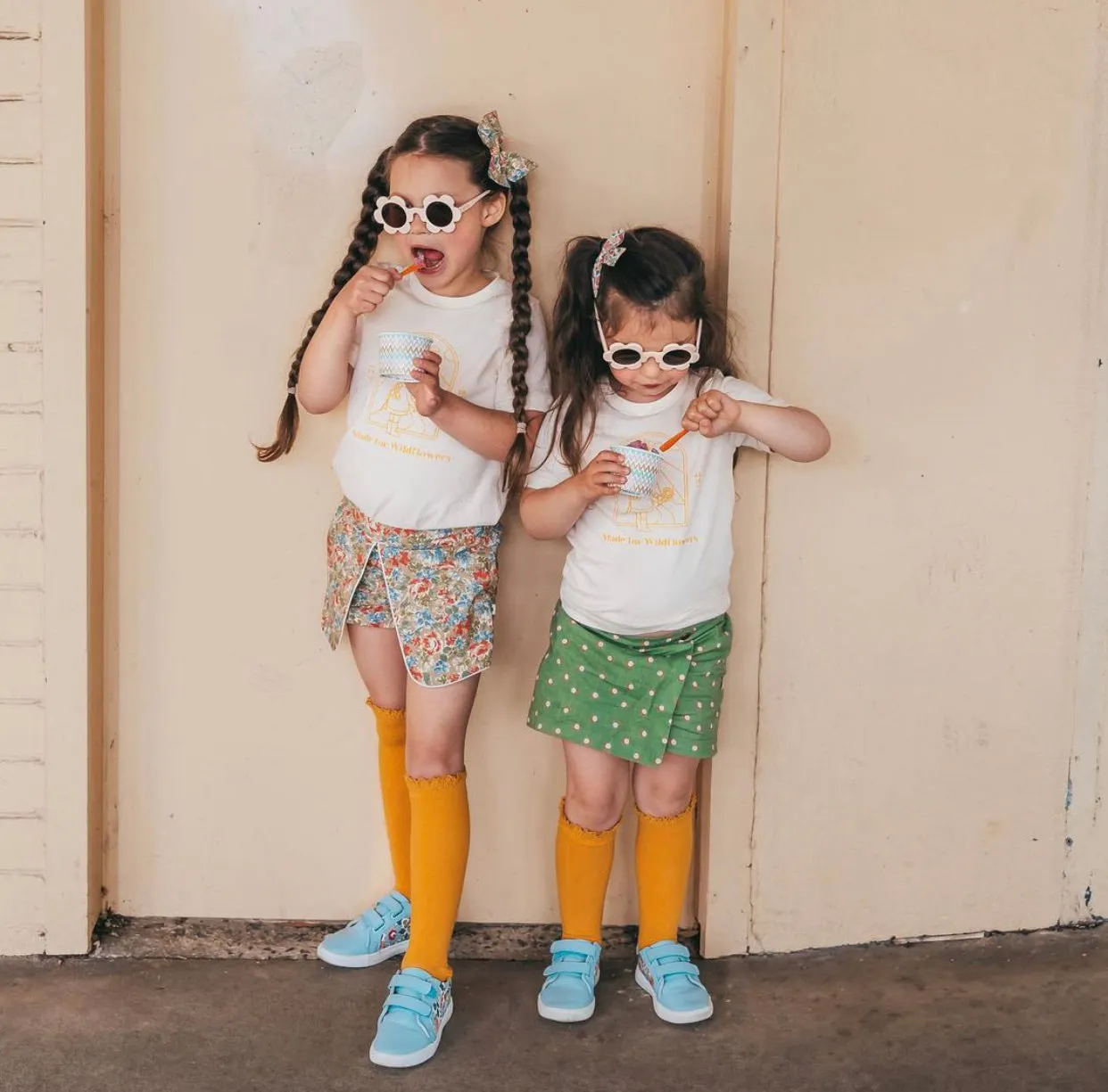 Vanilla Flower Toddler Sunglasses.