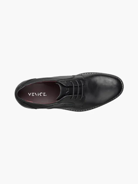 Venice  Mens Black Lace-up Formal Shoes