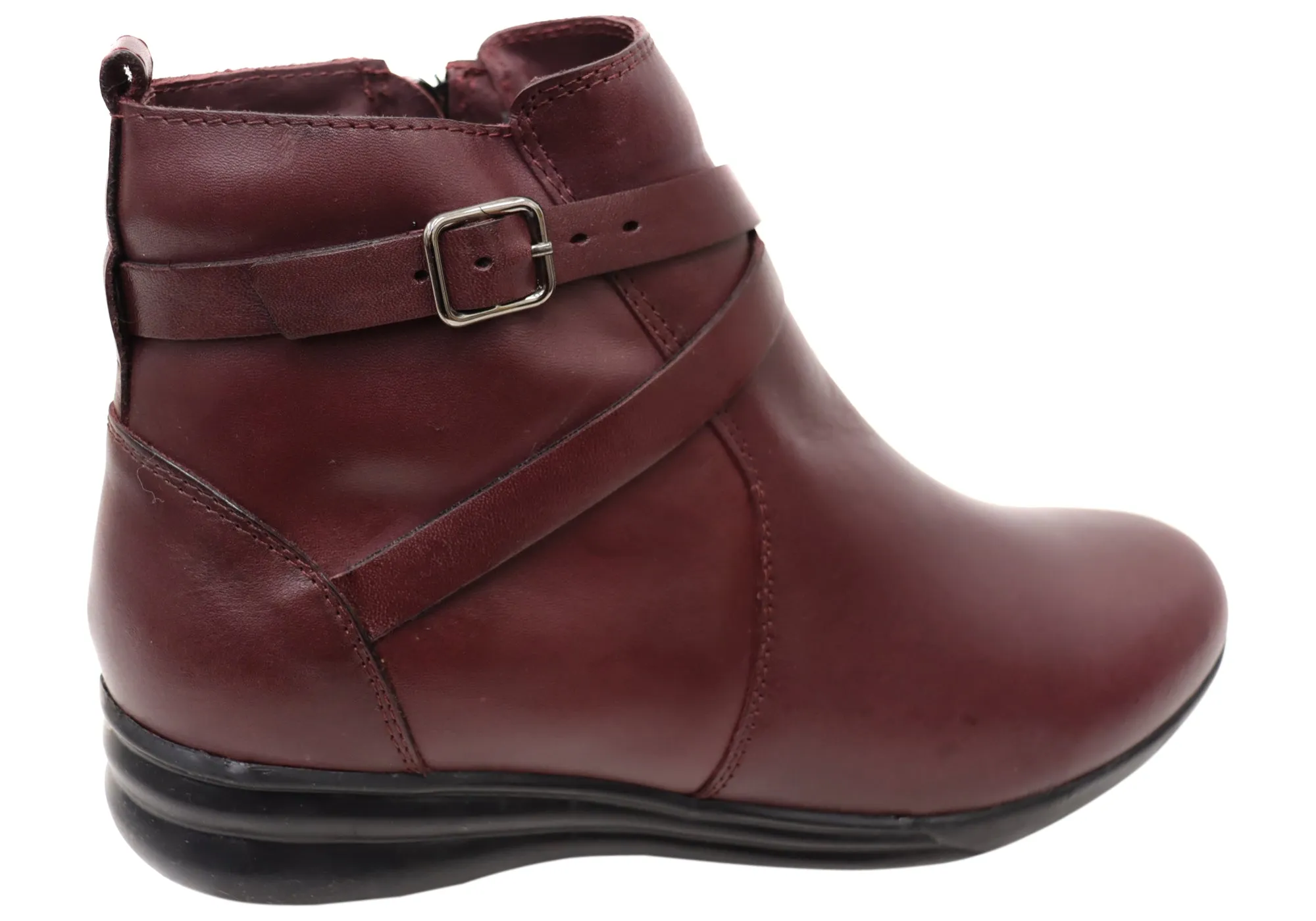 Via Paula Lane Womens Comfortable Brazilian Leather Ankle Boots