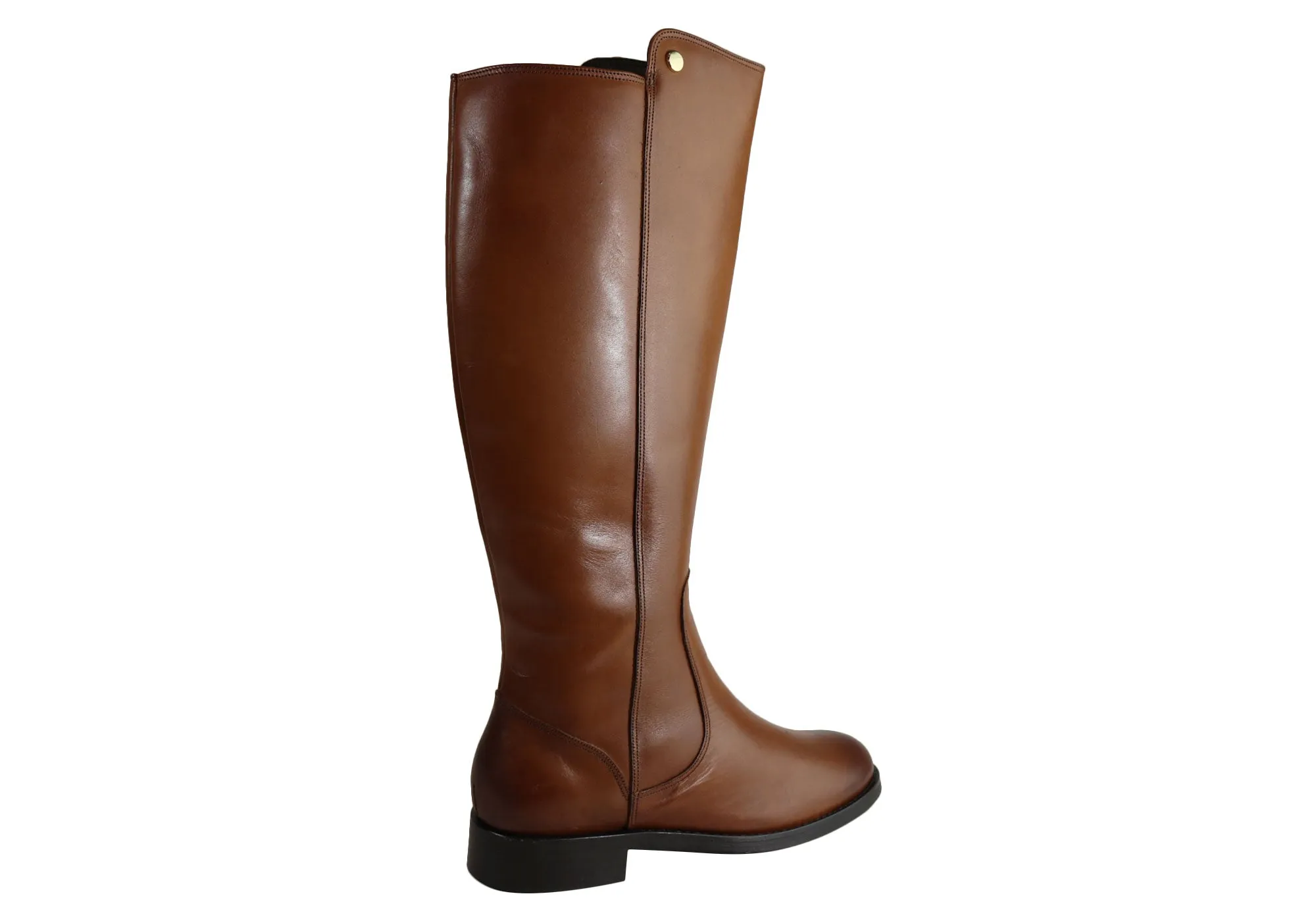 Villione Voyager Womens Comfort Leather Knee High Boots Made In Brazil