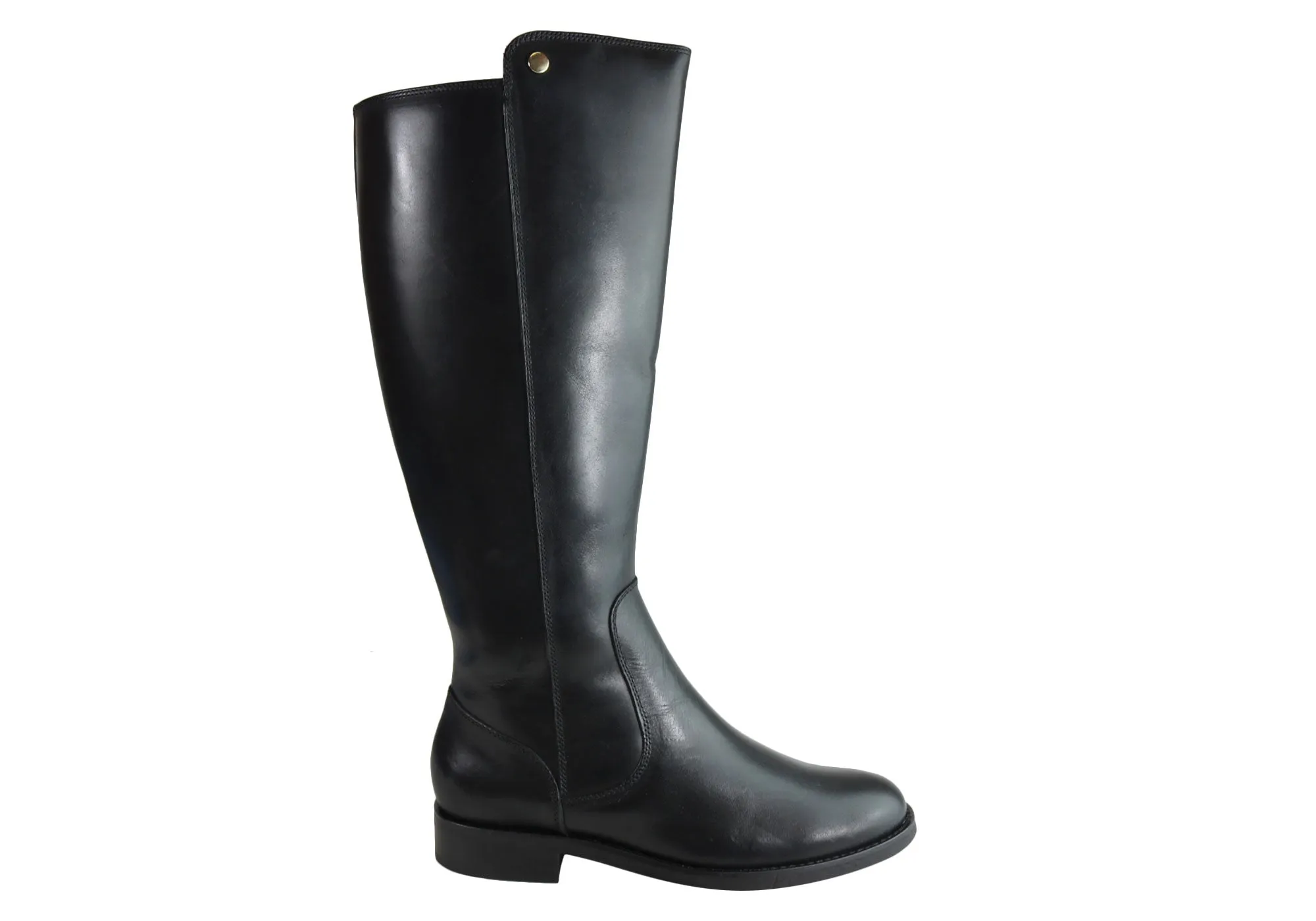 Villione Voyager Womens Comfort Leather Knee High Boots Made In Brazil