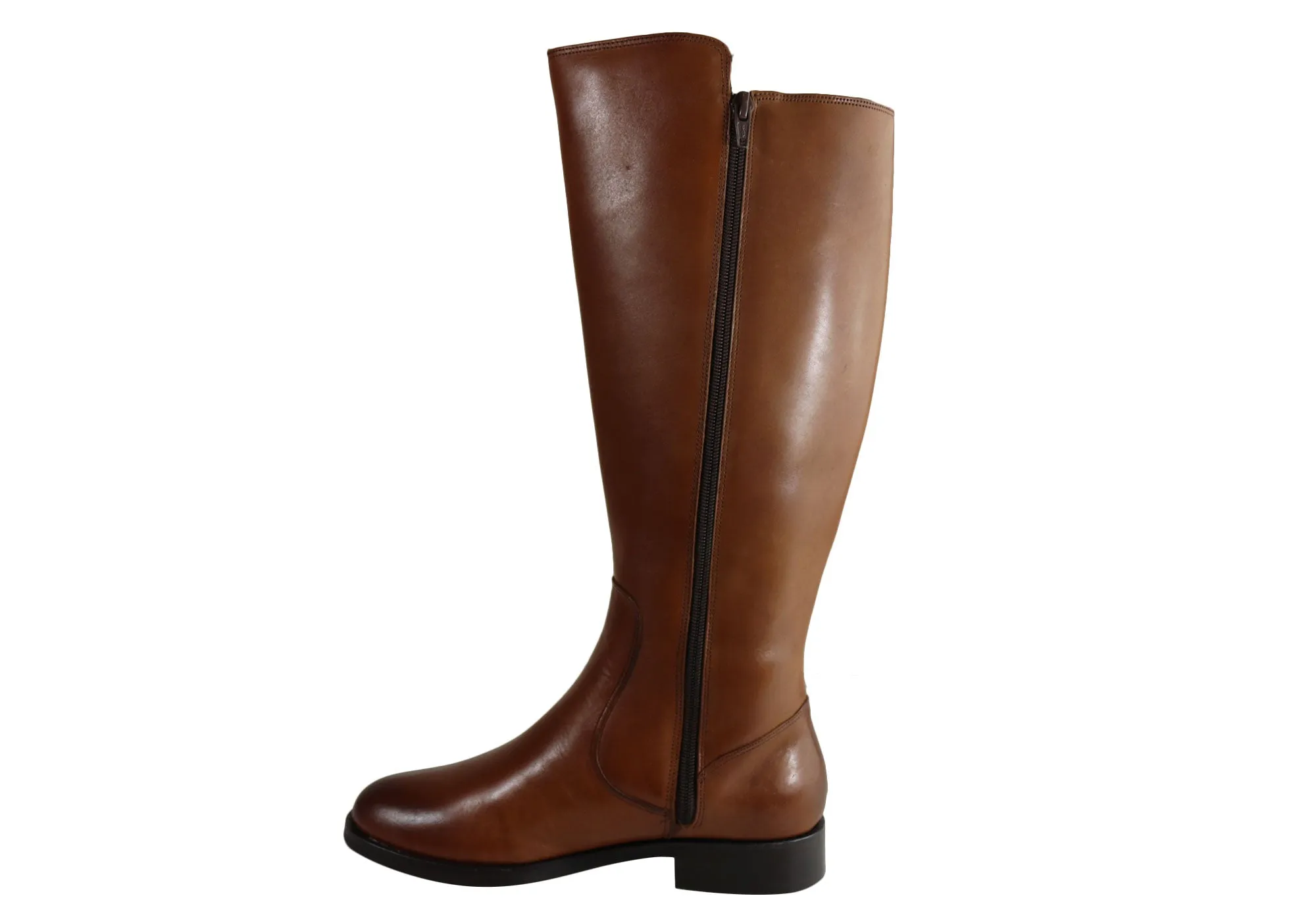 Villione Voyager Womens Comfort Leather Knee High Boots Made In Brazil