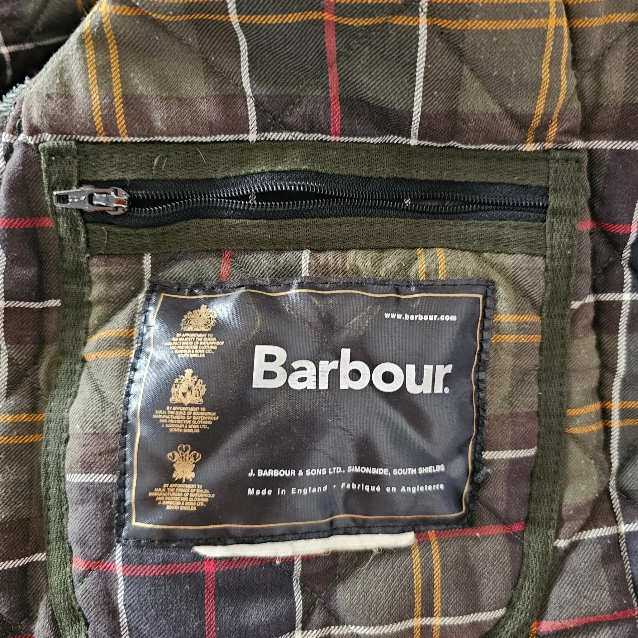 Vintage Barbour Liddesdale jacket made in England