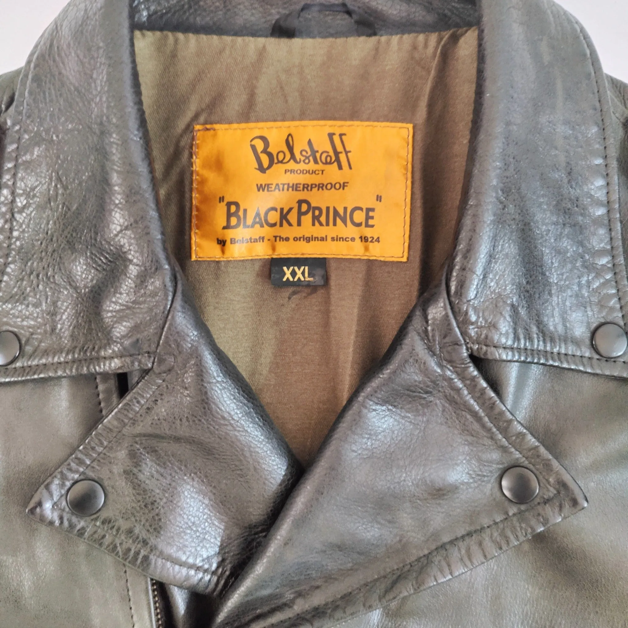 Vintage Belstaff Black Prince leather jacket