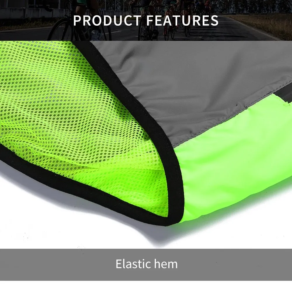 Waterproof high visibility cycling jacket for men - WOSAWE reflective vest