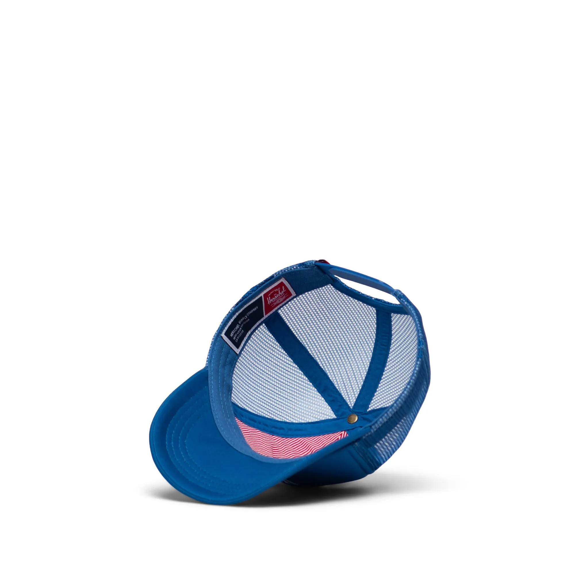 Whaler Mesh Toddler Hat - Bright Cobalt Blue Classic Logo - Ages 1-2