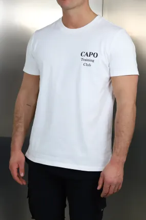 White Capo Club T-Shirt - Print Training