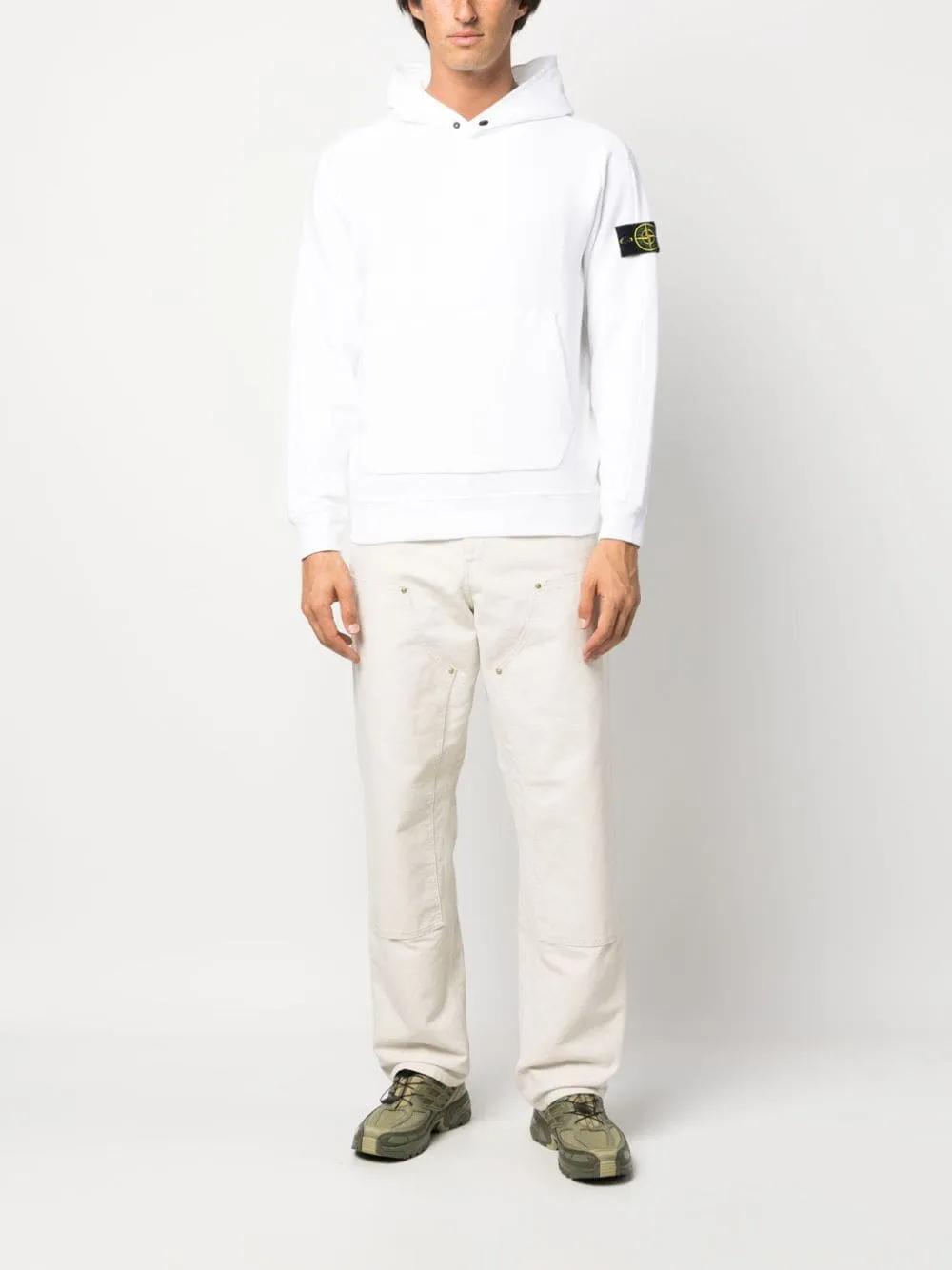 White Stone Island Hoodie 61252