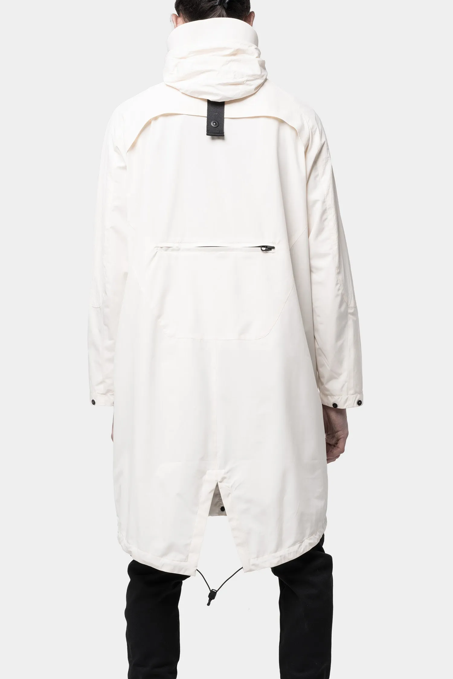 White tech parka