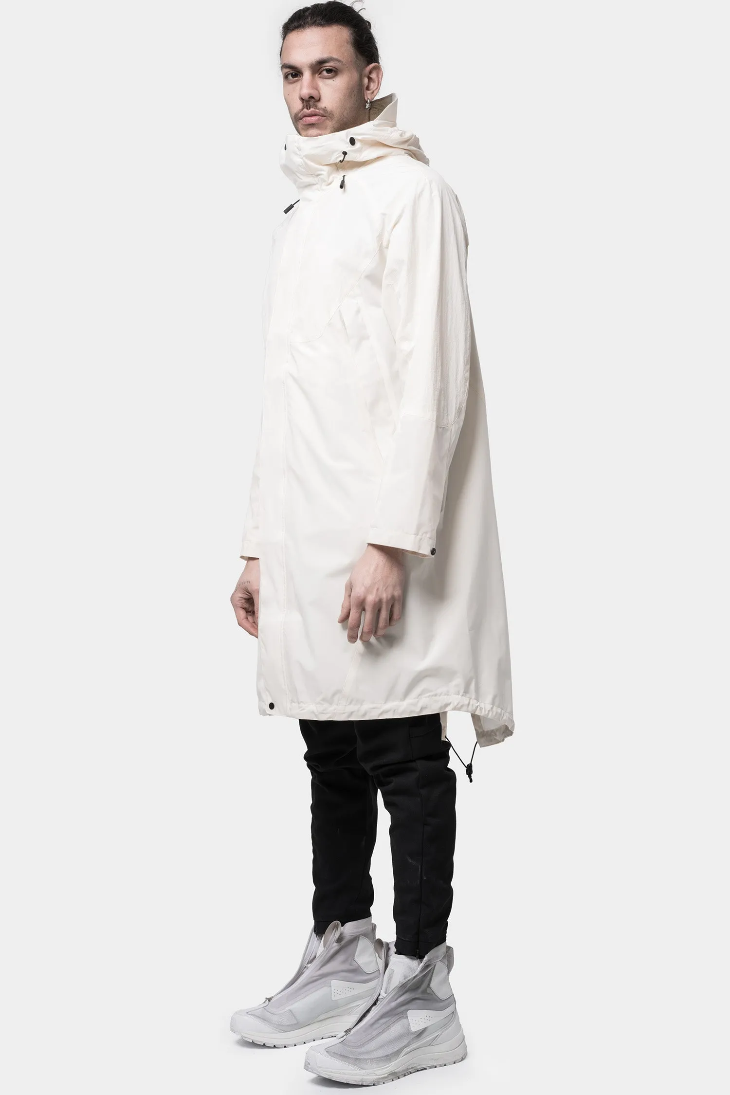 White tech parka