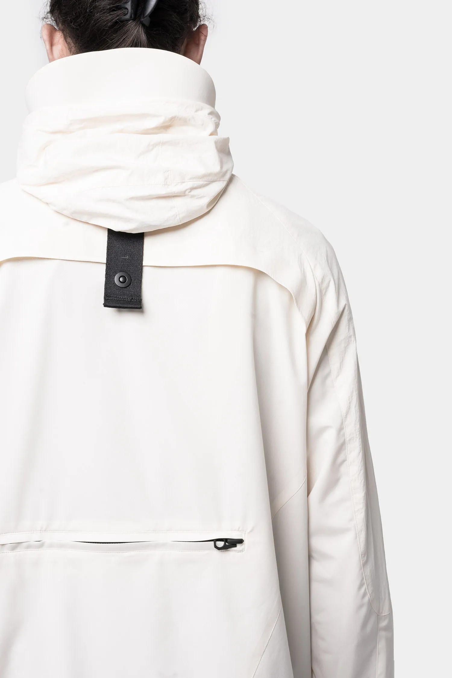 White tech parka