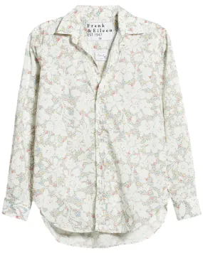 White Tiny Floral Print Frank Button Up Shirt - Shop Now!