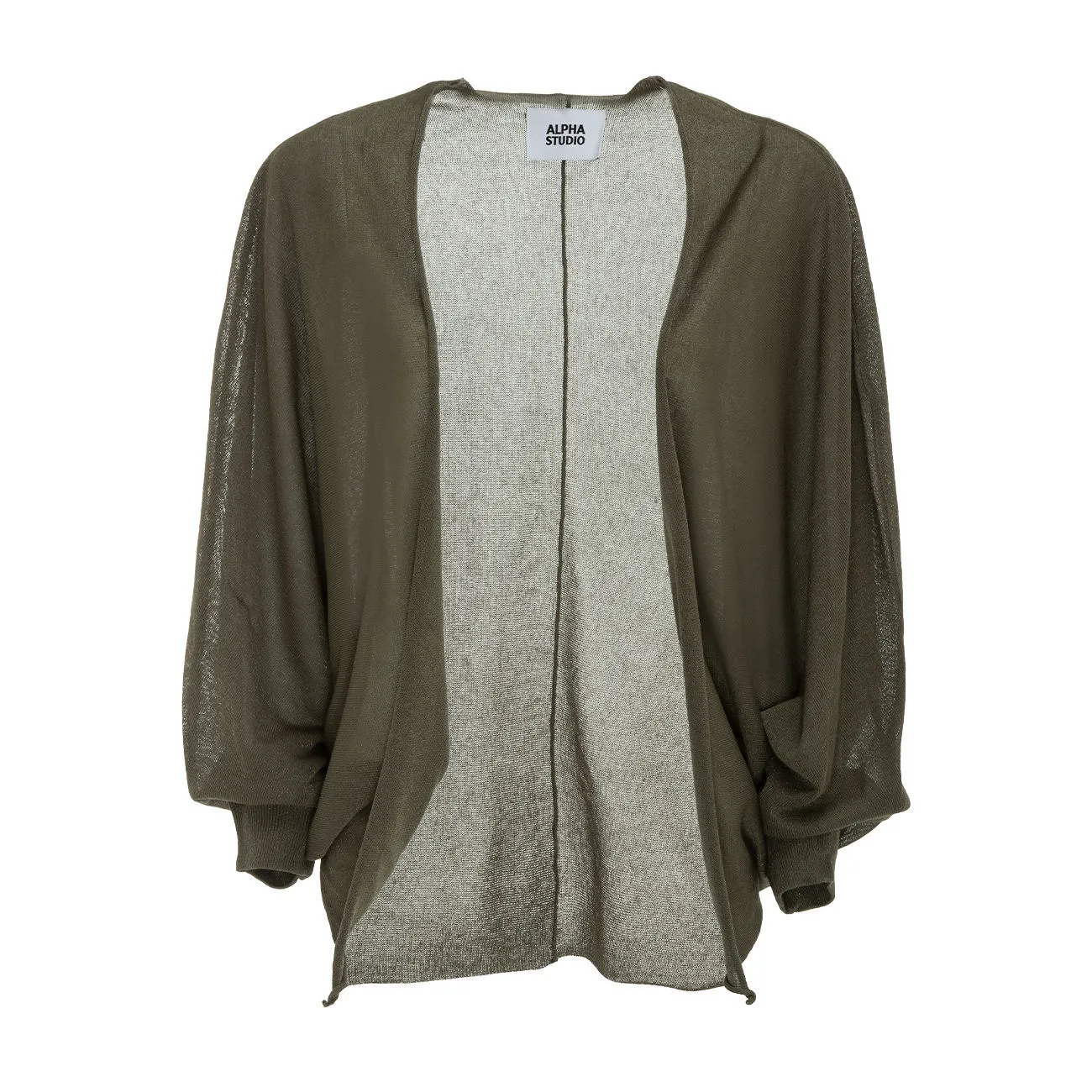 Women's Cardigan in Shiny Wet Look - Donna Radice