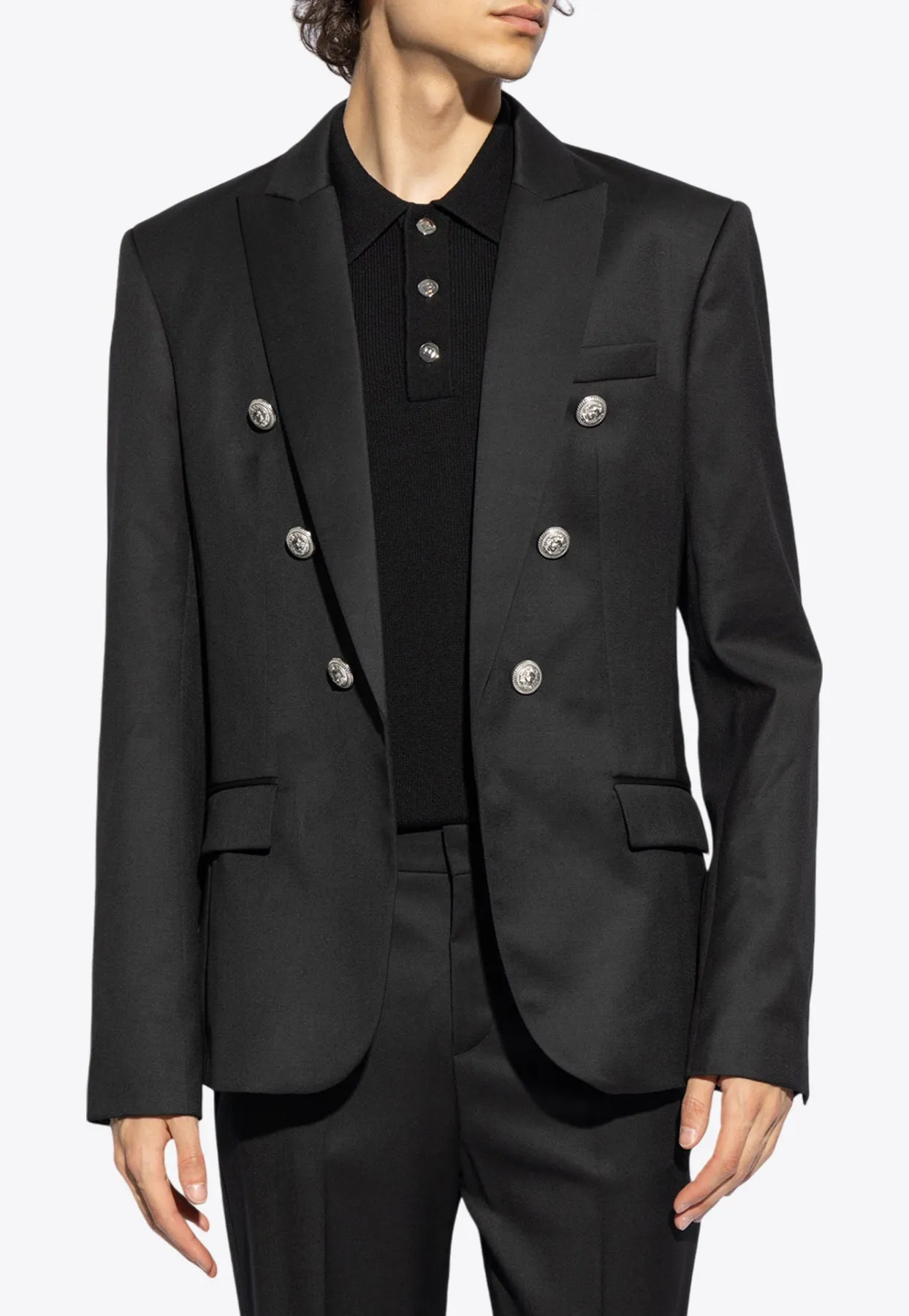 Wool Double-Breasted Blazer