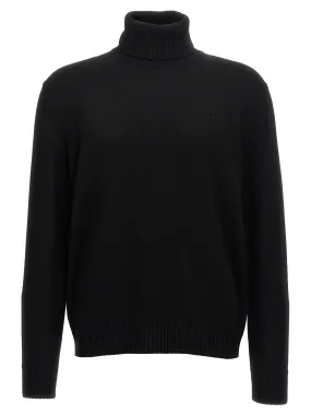 Wool Turtleneck Sweater - Black Cardigans