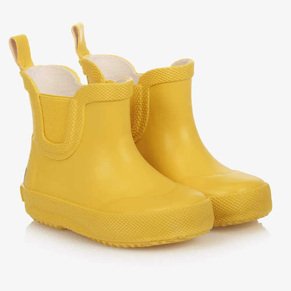 Yellow Short Rain Boots